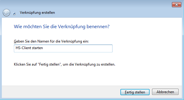 Screenshot: 'Create link (2)' window